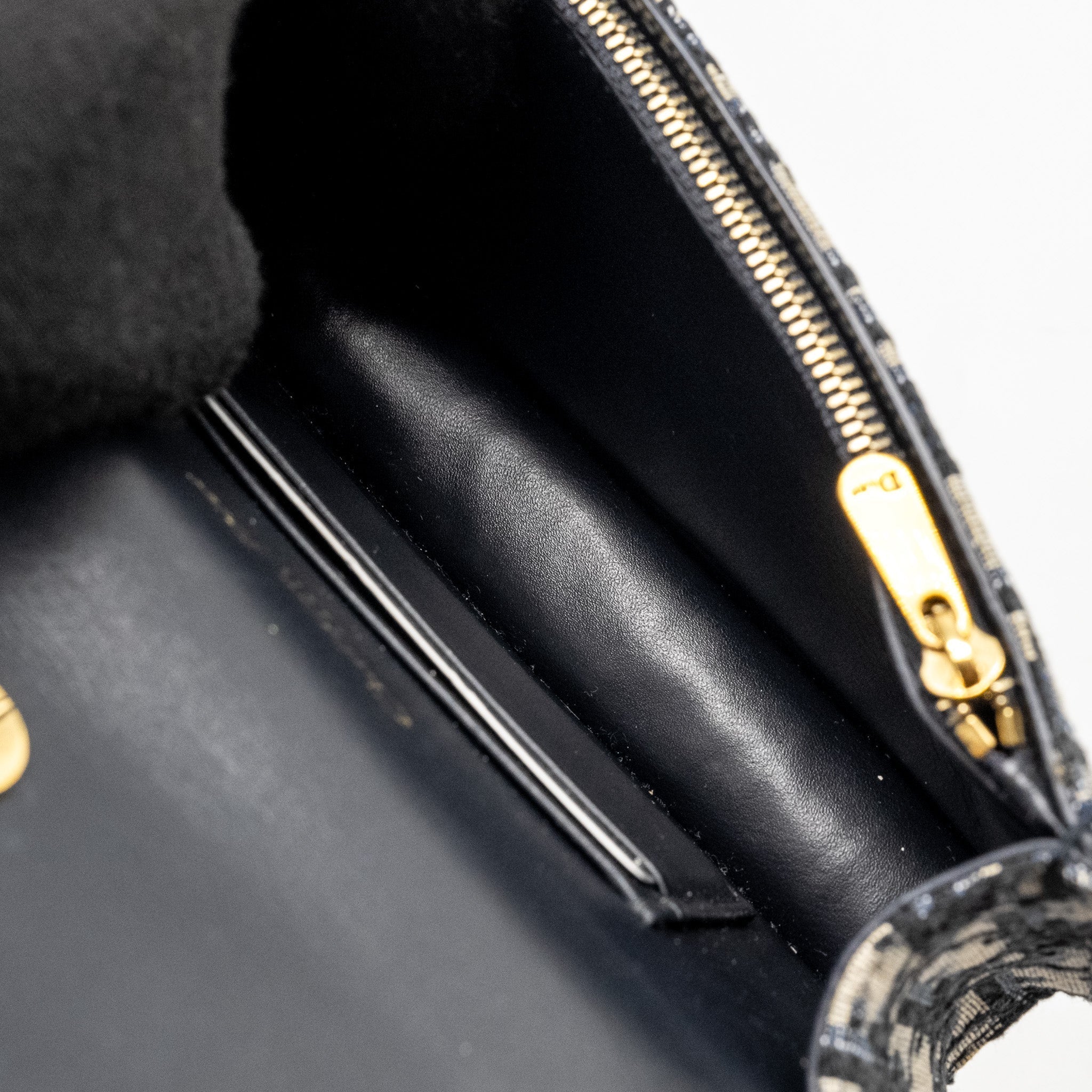 DIOR SADDLE BELT BAG/POUCH BLUE OBLIQUE JACQUARD CANVAS GHW