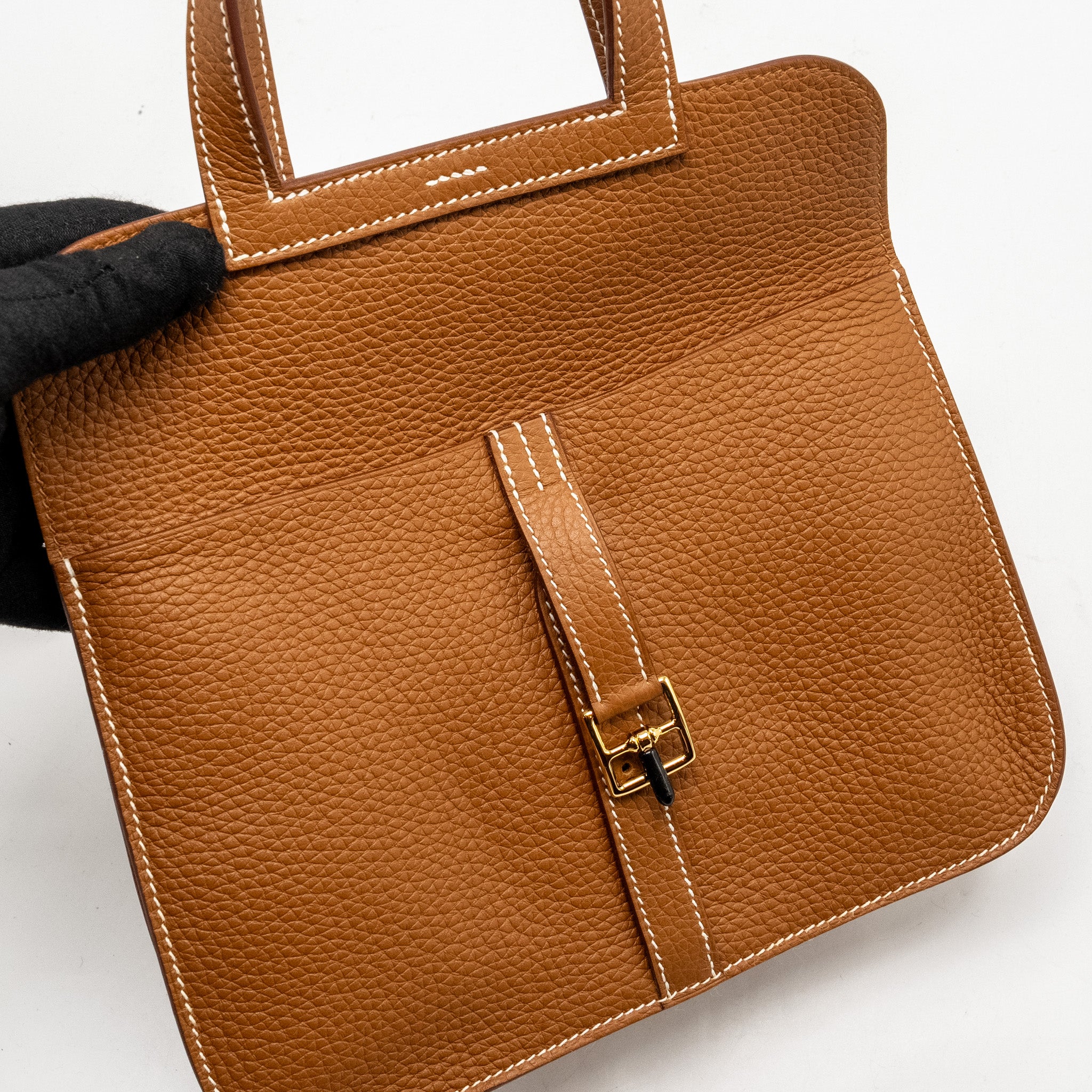 HERMES HALZAN 25 CLEMENCE GOLD GHW