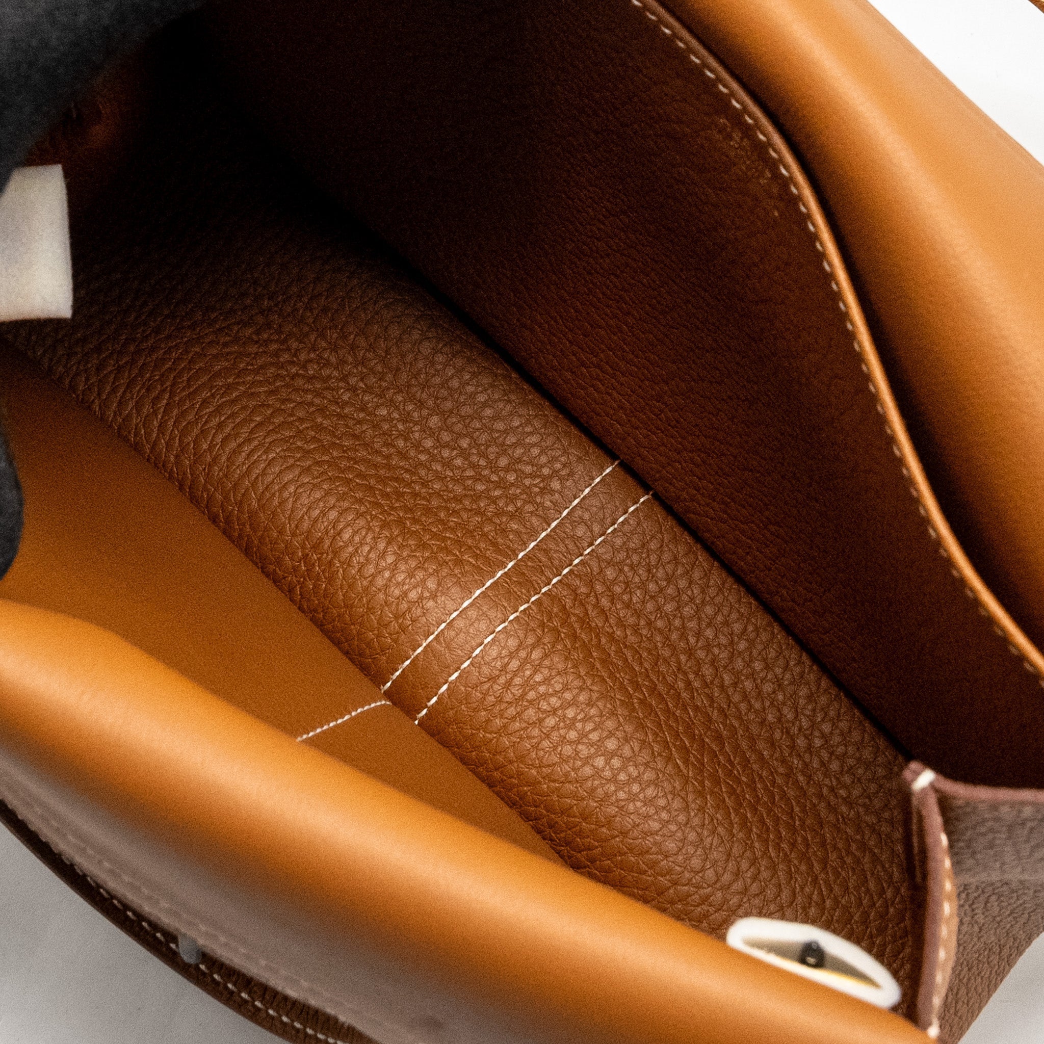 HERMES HALZAN 25 CLEMENCE GOLD GHW