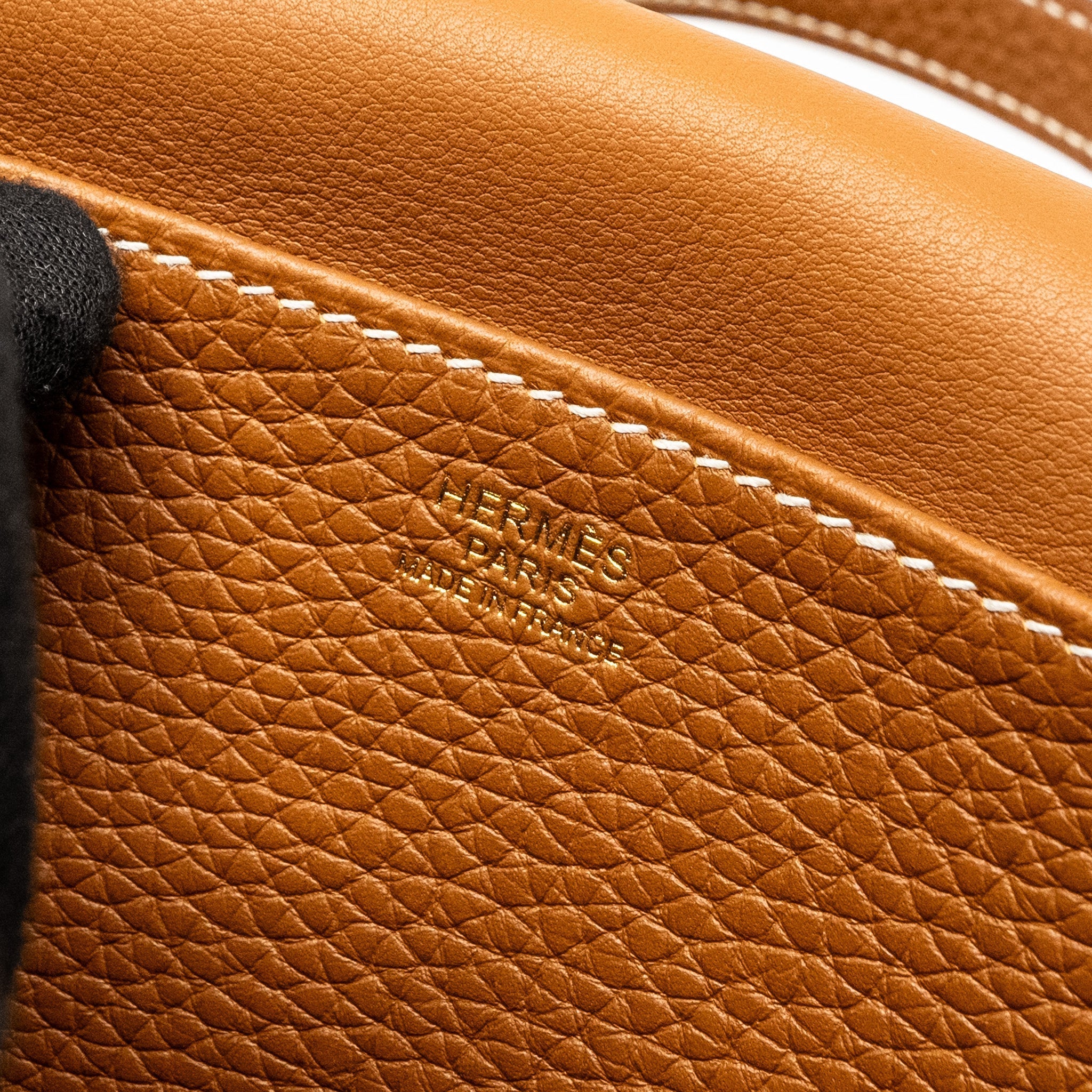 HERMES HALZAN 25 CLEMENCE GOLD GHW