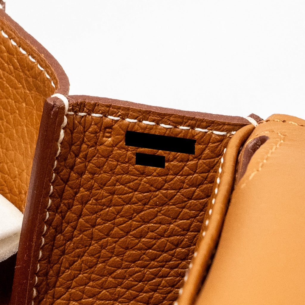 HERMES HALZAN 25 CLEMENCE GOLD GHW