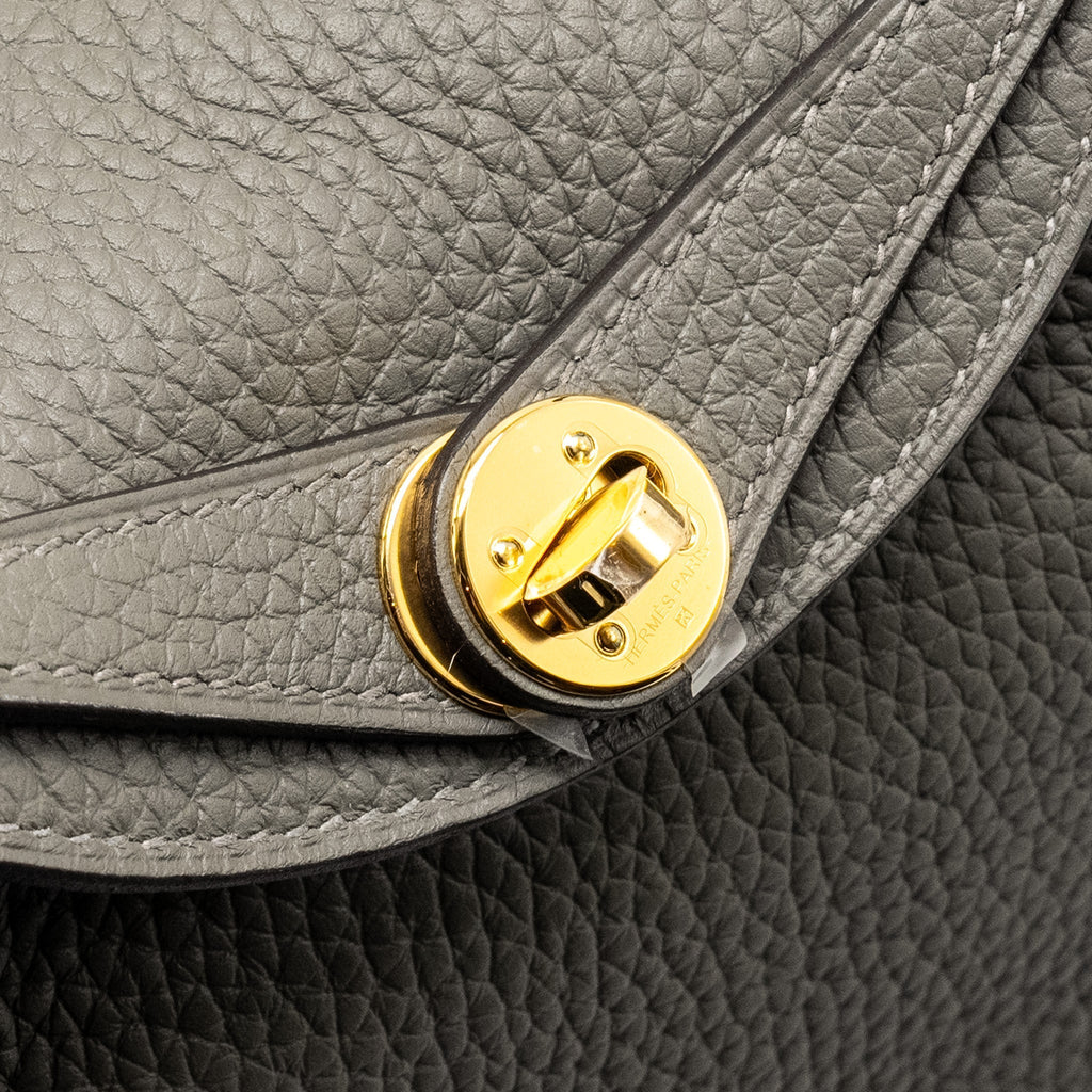HERMES MINI LINDY CLEMENCE GRIS MEYER GHW