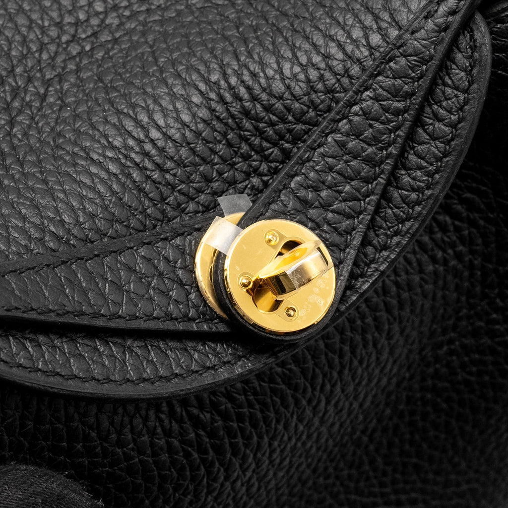 HERMES MINI LINDY II CLEMENCE BLACK GHW