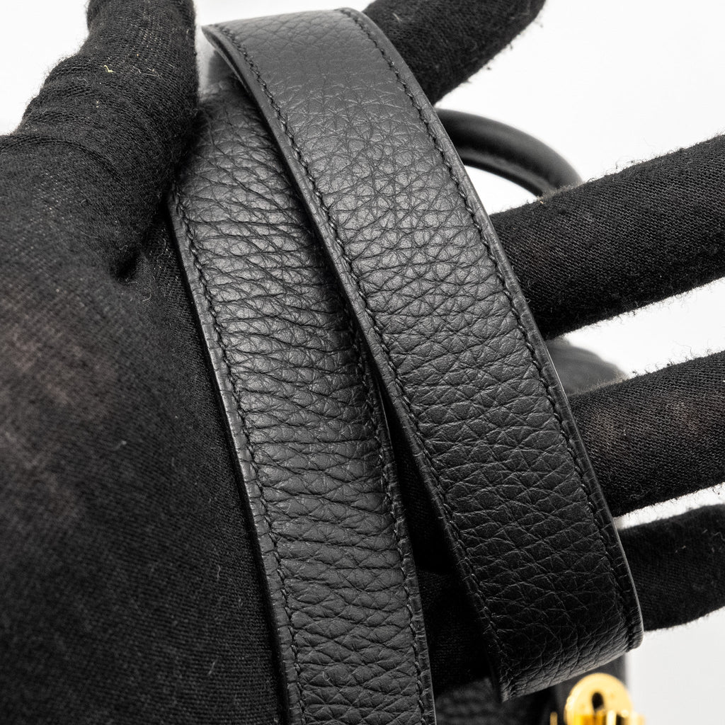 HERMES MINI LINDY II CLEMENCE BLACK GHW