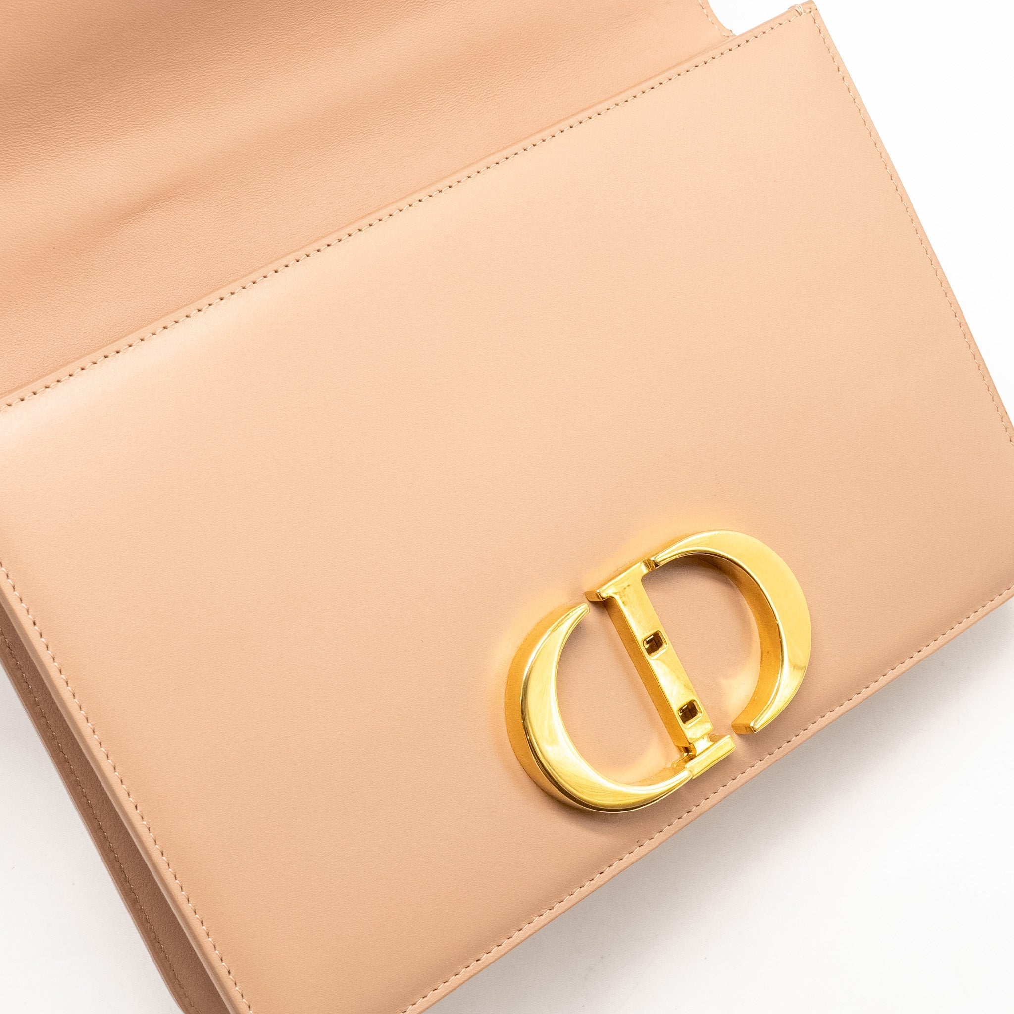 DIOR 30 MONTAIGNE MEDIUM FLAP BAG CALFSKIN LIGHT PINK GHW