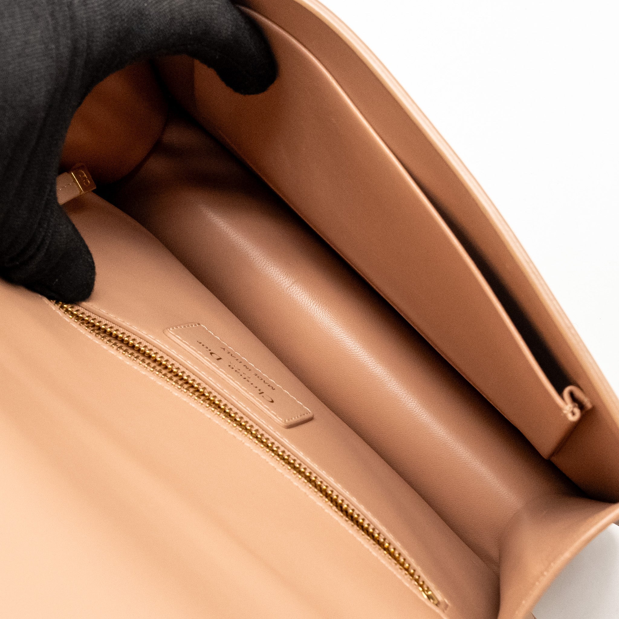 DIOR 30 MONTAIGNE MEDIUM FLAP BAG CALFSKIN LIGHT PINK GHW