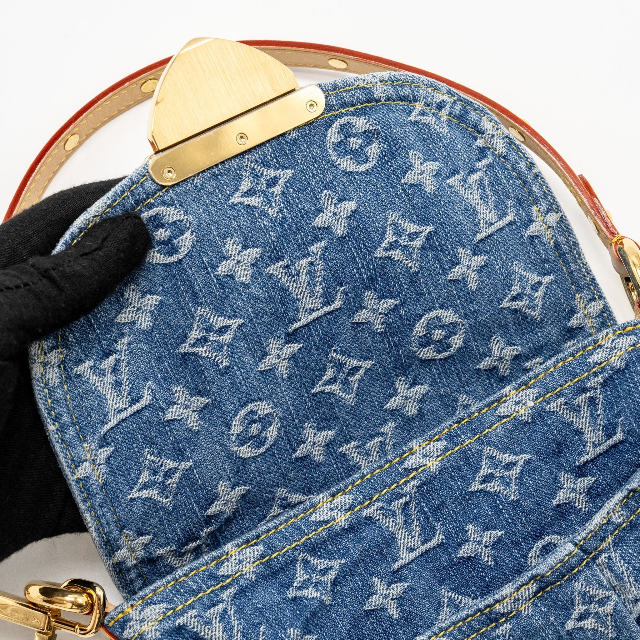 LOUIS VUITTON SUNSET MONOGRAM DENIM REMIX LIGHT BLUE LIMITED EDITION GHW