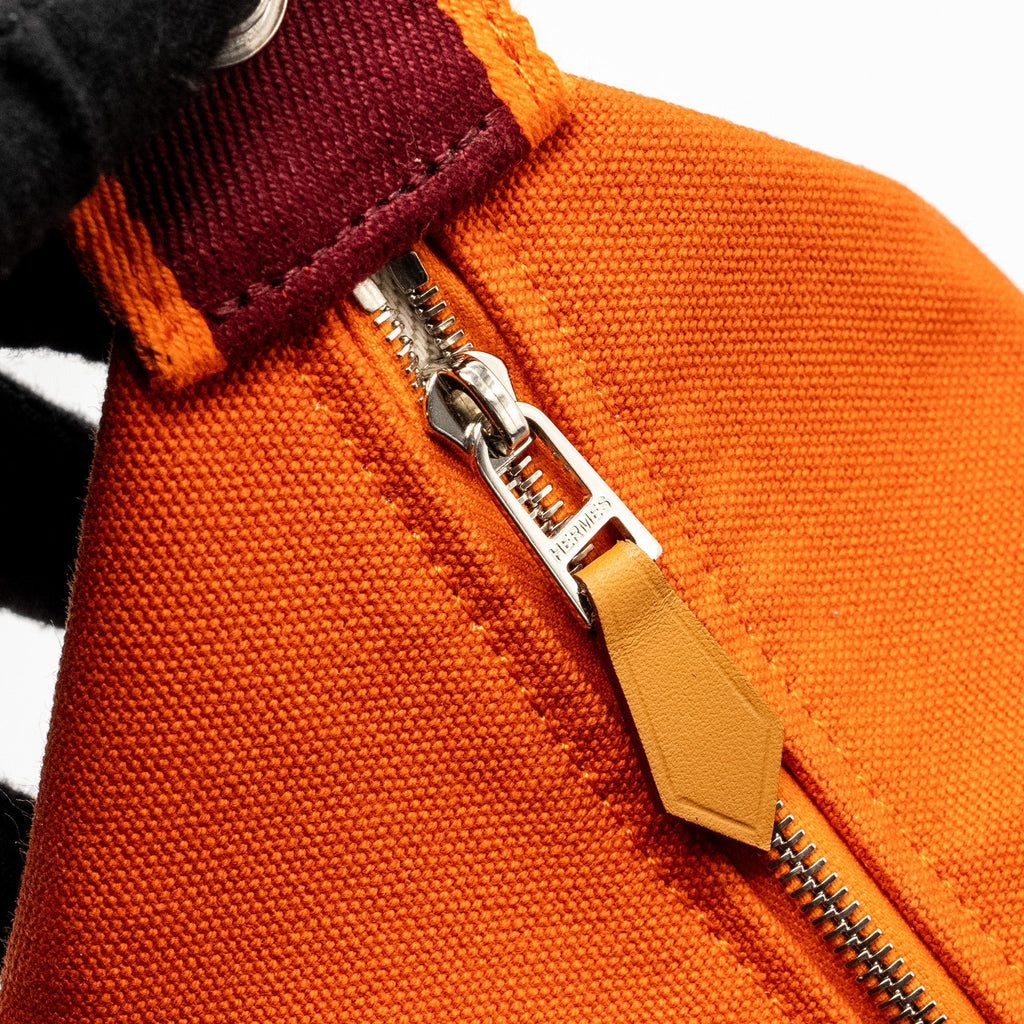 HERMES TROUSSE DE TOILETTE BRIDE A BRAC PM ORANGE SHW
