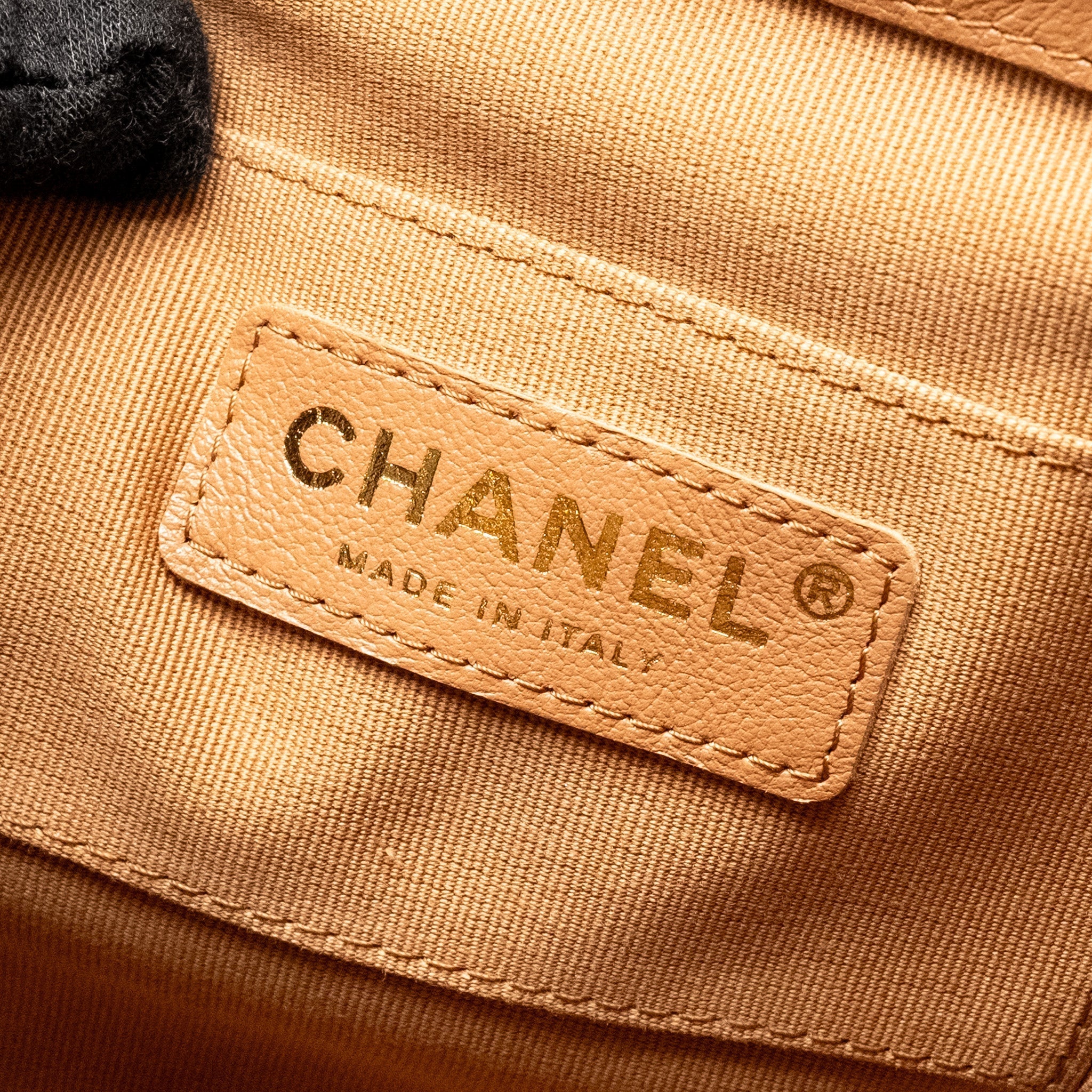 CHANEL 24P MINI DUMA BACKPACK CALFSKIN CARAMEL LGHW (MICROCHIP)