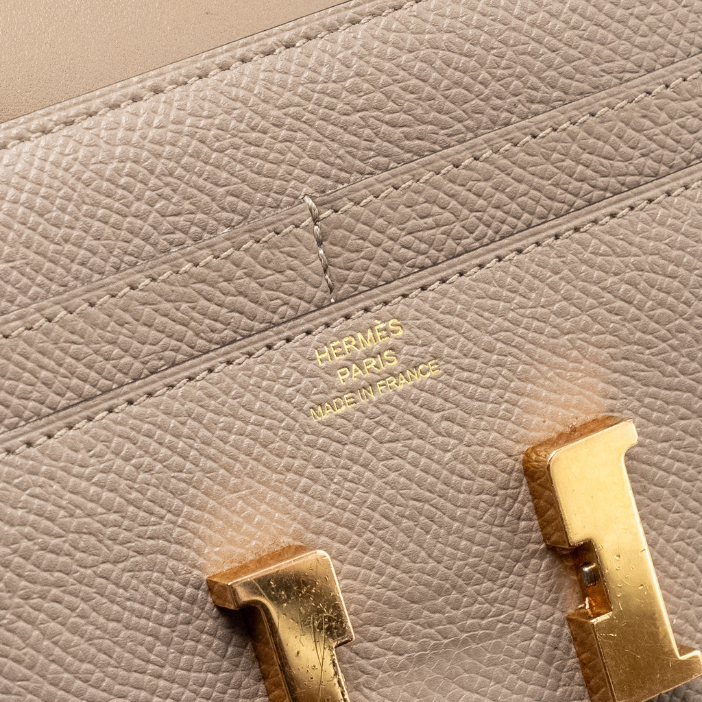 HERMES CONSTANCE COMPACT WALLET EPSOM GRIS ASPHALTE GHW