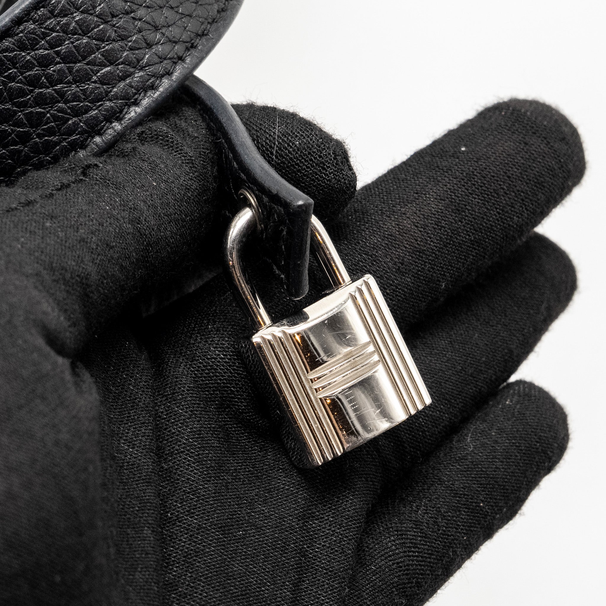 HERMES PICOTIN 18 LOCK BAG CLEMENCE BLACK SHW