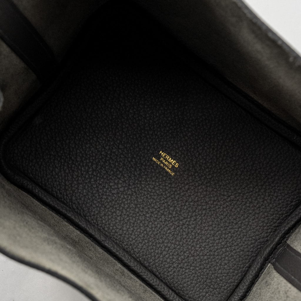 HERMES PICOTIN 18 LOCK BAG TARUILLON MAURICE GRAPHITE GHW