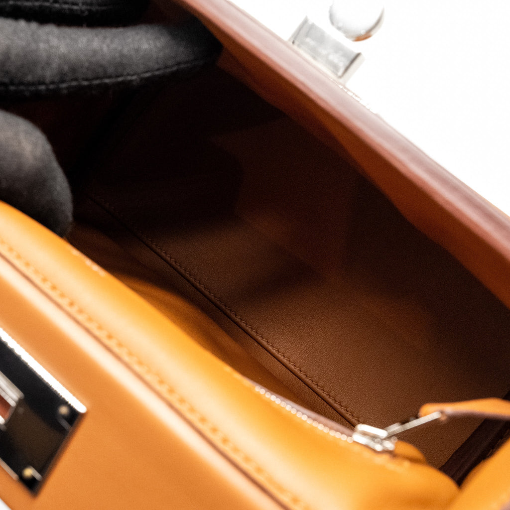 HERMES MINI 24/24 2424-21 BAG EVERCOLOR/SWIFT GOLD SHW