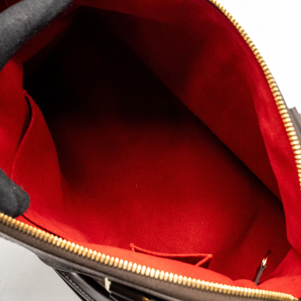 LOUIS VUITTON TREVI GM HANDBAG DAMIER EBENE GHW