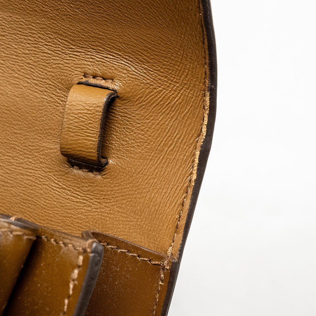 CELINE TEEN CLASSIC BOX BAG CALFSKIN CAMEL GHW