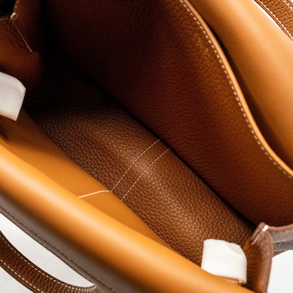 HERMES HALZAN 25 CLEMENCE GOLD GHW