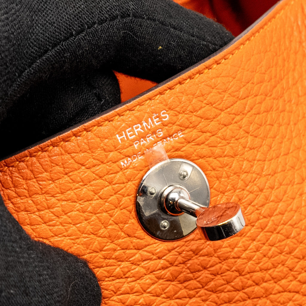 HERMES MINI LINDY CLEMENCE FEU SHW