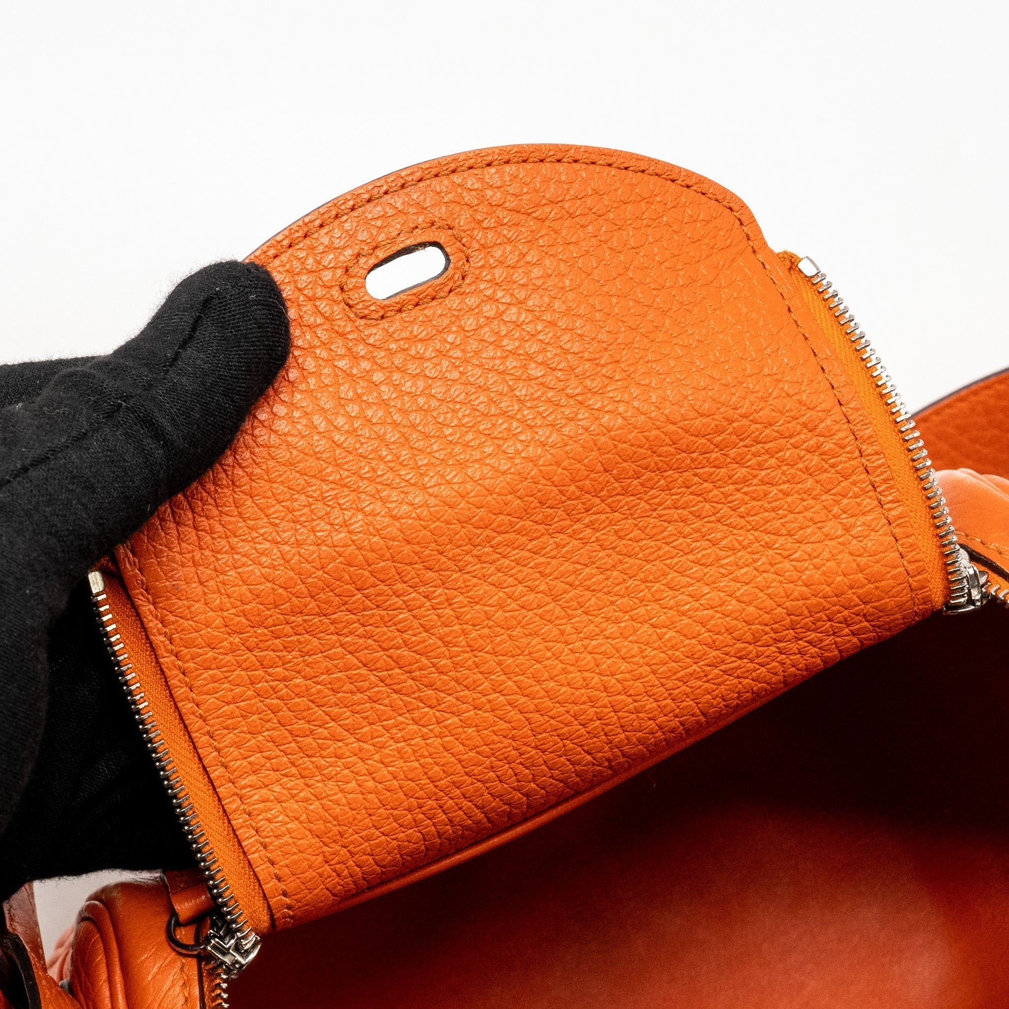 HERMES MINI LINDY CLEMENCE FEU SHW