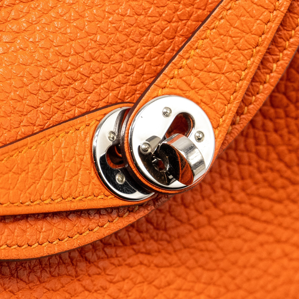 HERMES MINI LINDY CLEMENCE FEU SHW