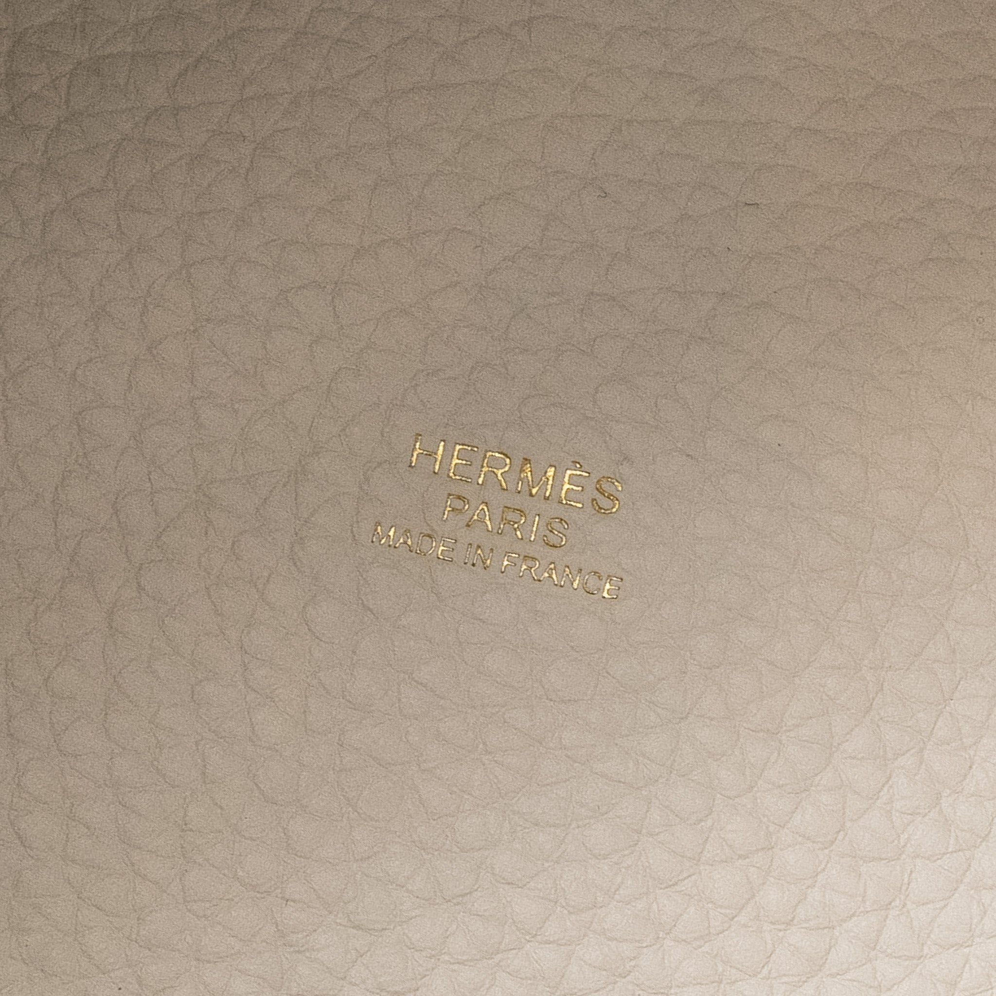 HERMES PICOTIN 18 LOCK BAG CLEMENCE GRIS PALE GHW