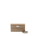 Hermes Kelly To Go Chevre Mysore Etoupe SHW