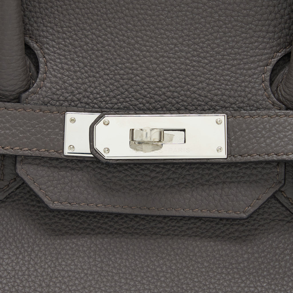 HERMES BIRKIN 35 TOGO 8F GRIS ETAIN SHW