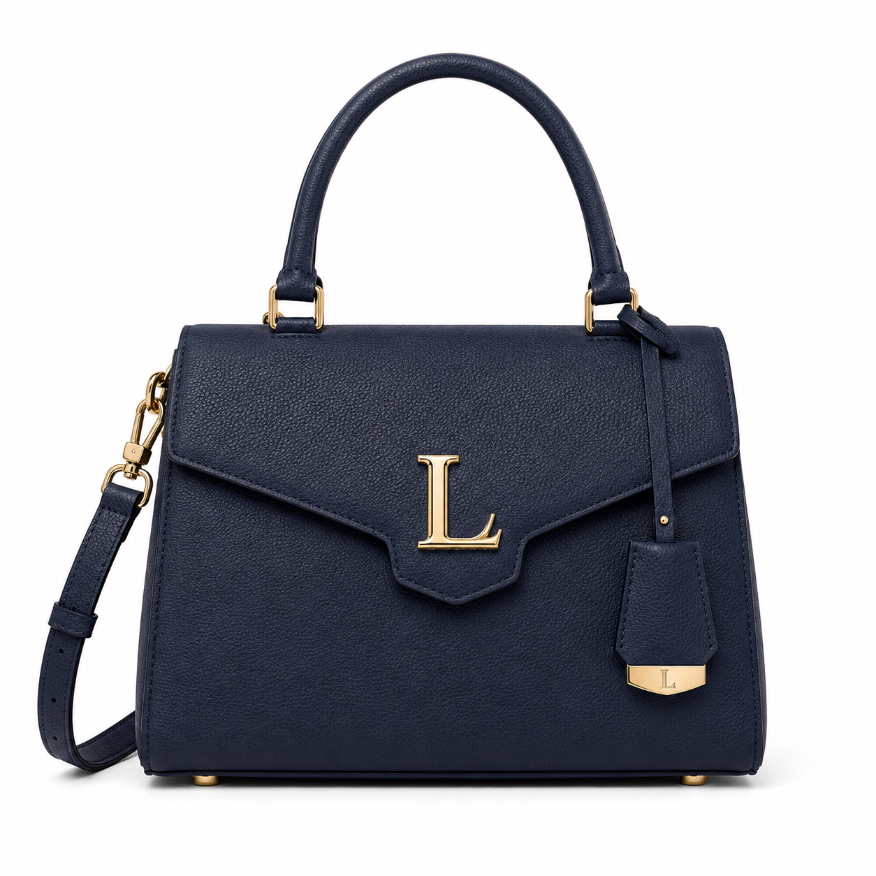 Lorenzia Colette Top Handle — Navy